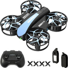 Mini RC Stunt Drone with 1 Key Takeoff/Landing, Altitude Hold, 3 Speeds & LED Lights