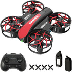 Mini RC Stunt Drone with 1 Key Takeoff/Landing, Altitude Hold, 3 Speeds & LED Lights