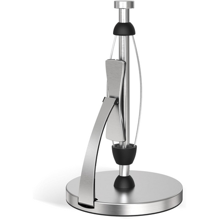 Paper Towel Holder with Easy-Tear Tension Arm