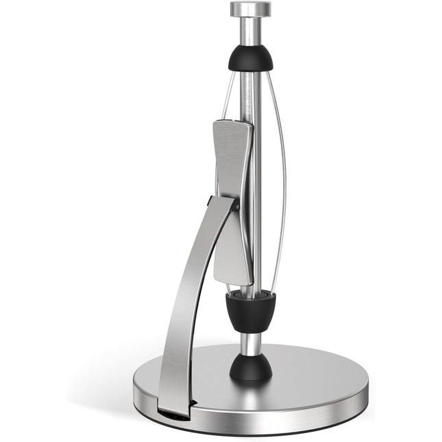 Paper Towel Holder with Easy-Tear Tension Arm