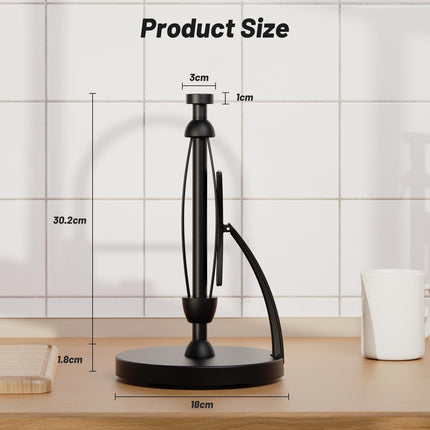 Paper Towel Holder with Easy-Tear Tension Arm