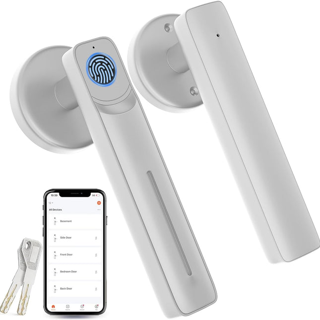 Smart Doorknob with Fingerprint & Wi-Fi Lock