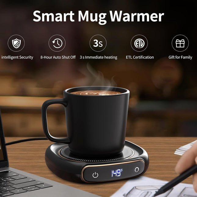 Coffee Mug Warmer & Mug Set